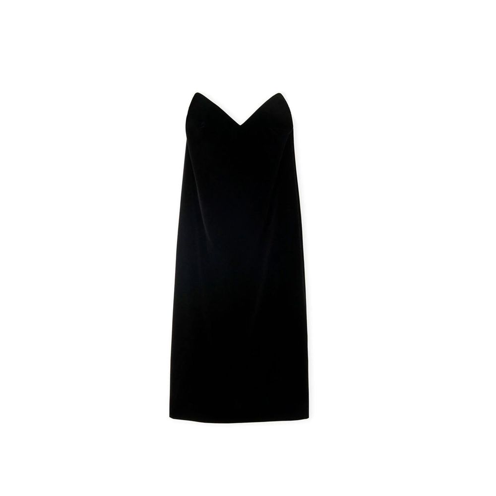Black Cotton Cocktail Dress