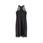 Black Acetate Casual Dress