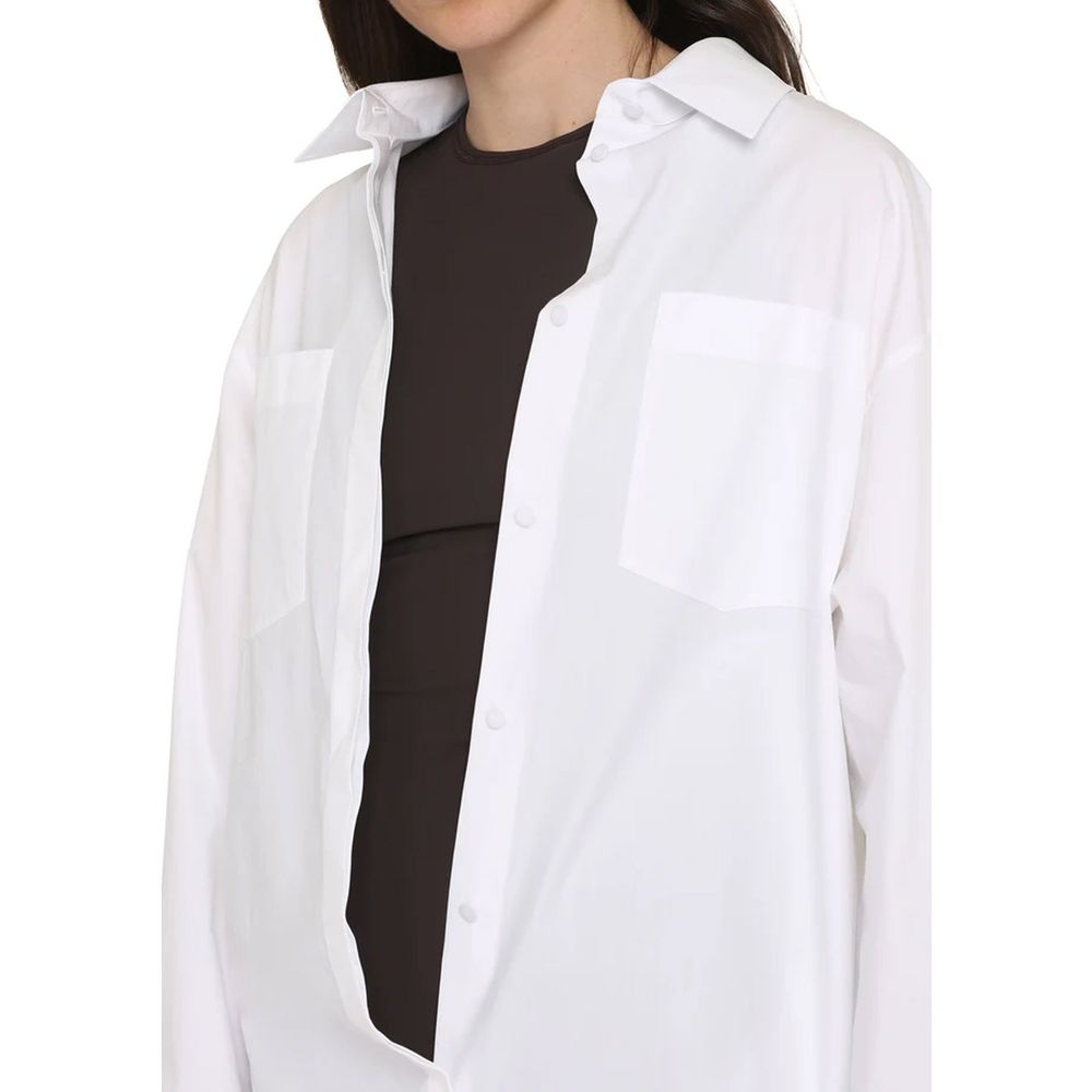 White Cotton Casual Dress