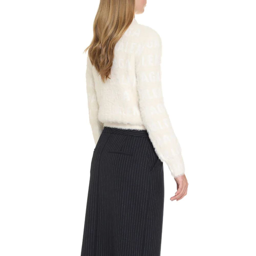 White Elastane Sweatshirt