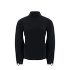 Black Polyamide Sweatshirt