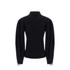 Black Polyamide Sweatshirt