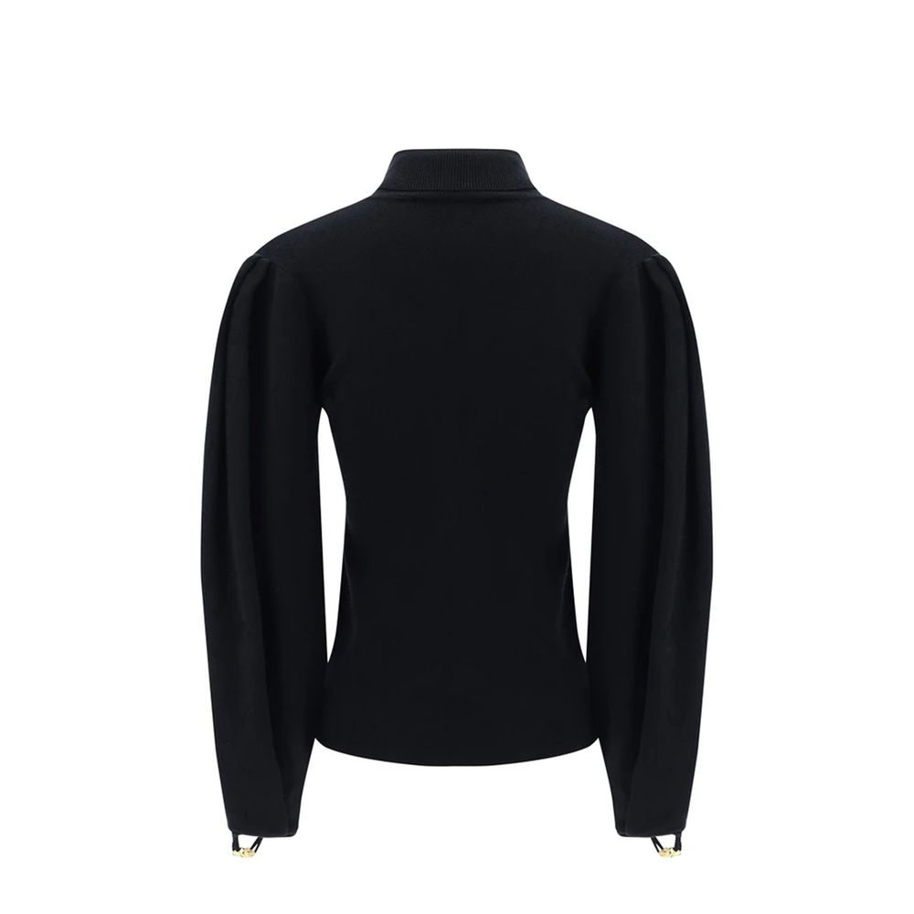 Black Polyamide Sweatshirt