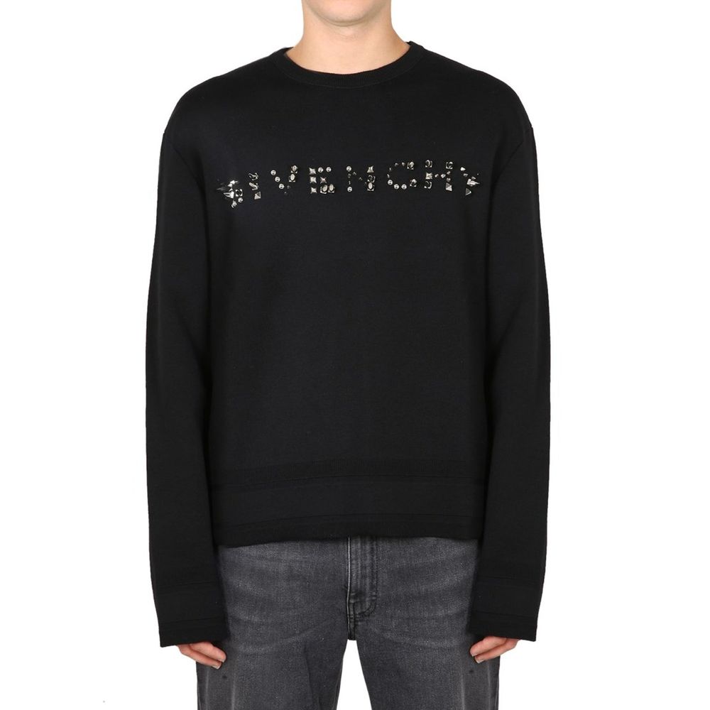 Black Cotton Sweatshirt