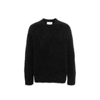 Black Alpaca Leather Sweater