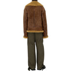 Bicolor Polyamide Casual Pants