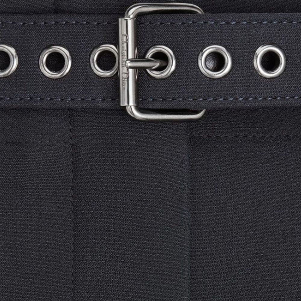 Black Wool Casual Pants