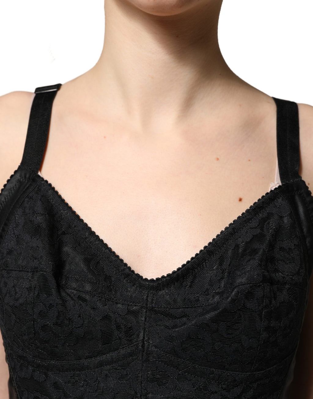 Black Floral Sheath Sleeveless Mini Dress