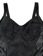 Black Floral Sheath Sleeveless Mini Dress