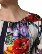 Multicolor Patchwork Cotton Poplin Mini Dress