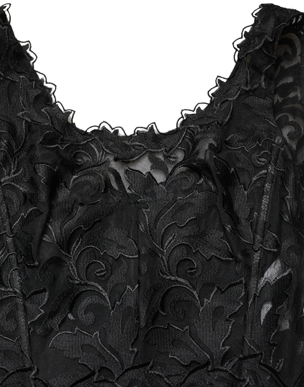 Black Lace Full Length Evening Gown Dress