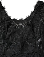 Black Lace Full Length Evening Gown Dress