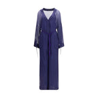 Blue Viscose Jumpsuit