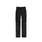Black Cotton Cargo Pants