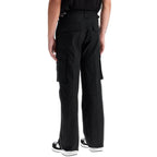 Black Cotton Cargo Pants