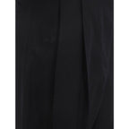 Black Silk Casual Pants