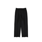 Black Silk Flared Pants