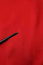 Red Corset Lace Bodice Draped Long Gown Dress