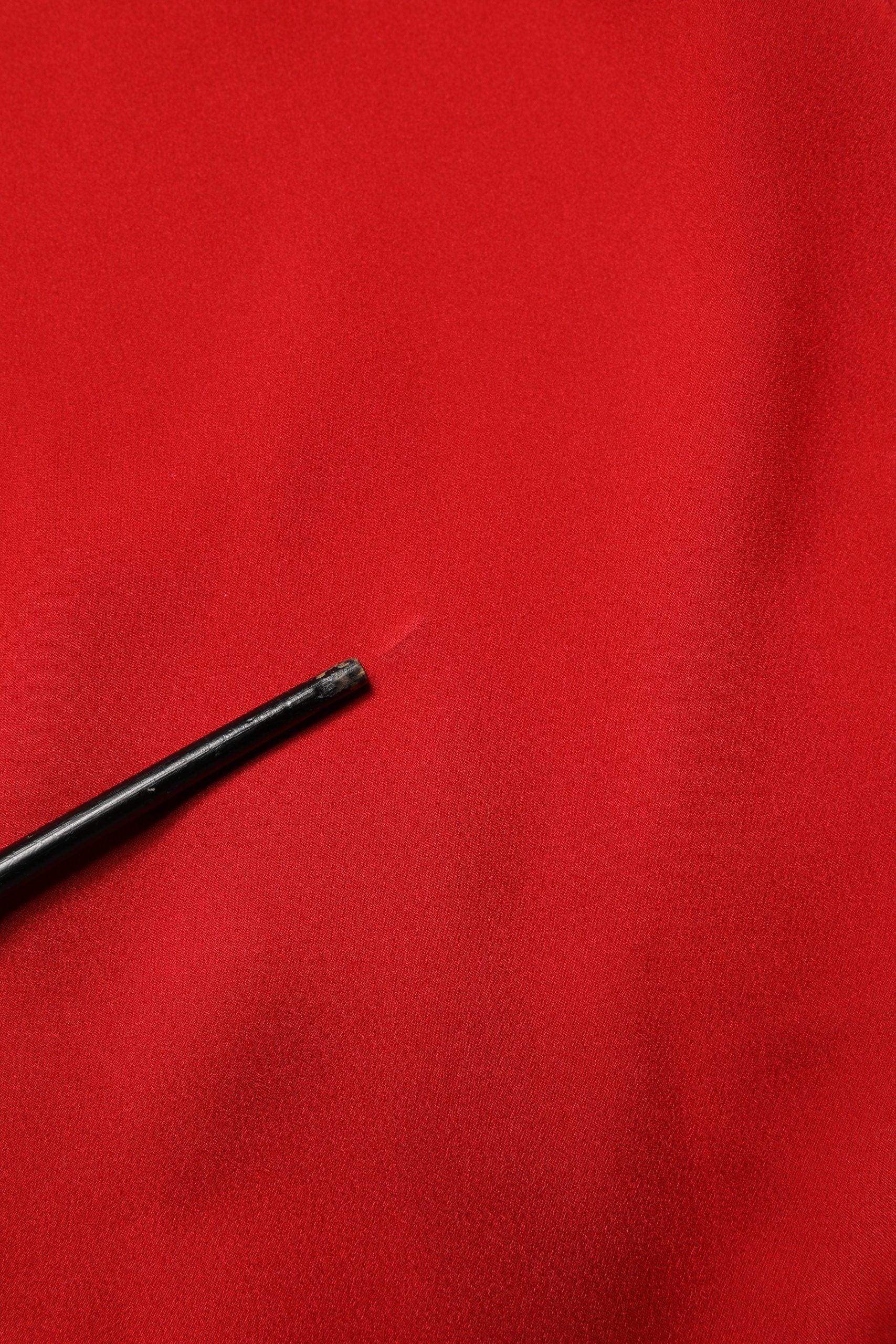 Red Corset Lace Bodice Draped Long Gown Dress