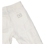 White Cotton Straight-Leg Jeans