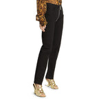 Black Cotton Skinny Jeans