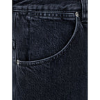 Black Cotton Jeans Denim