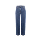 Blue Cotton Jeans Denim