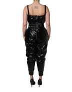 Black Sleeveless Romper Jumpsuit Dress