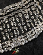 Black Sequin Embellished Sheath Mini Dress