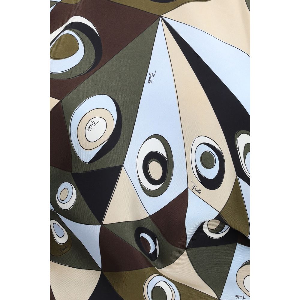 Bicolor Silk Pattern Shirt