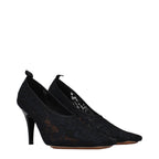 Black Fabric Pumps