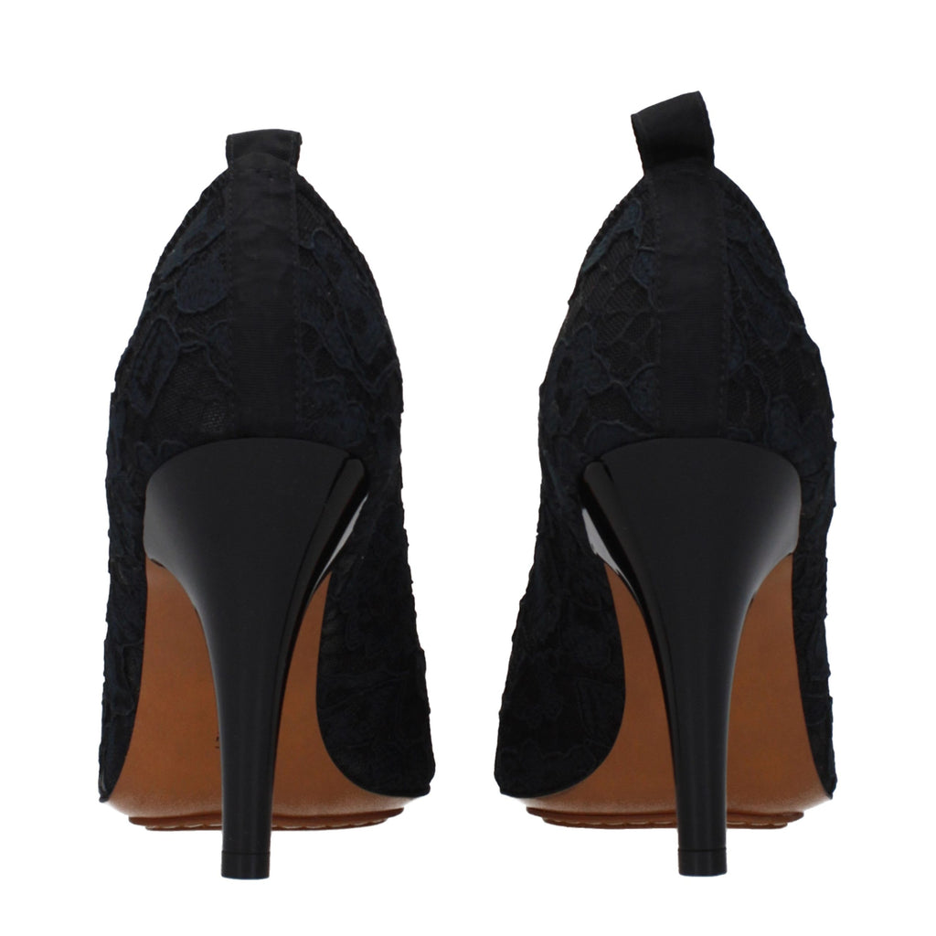 Black Fabric Pumps