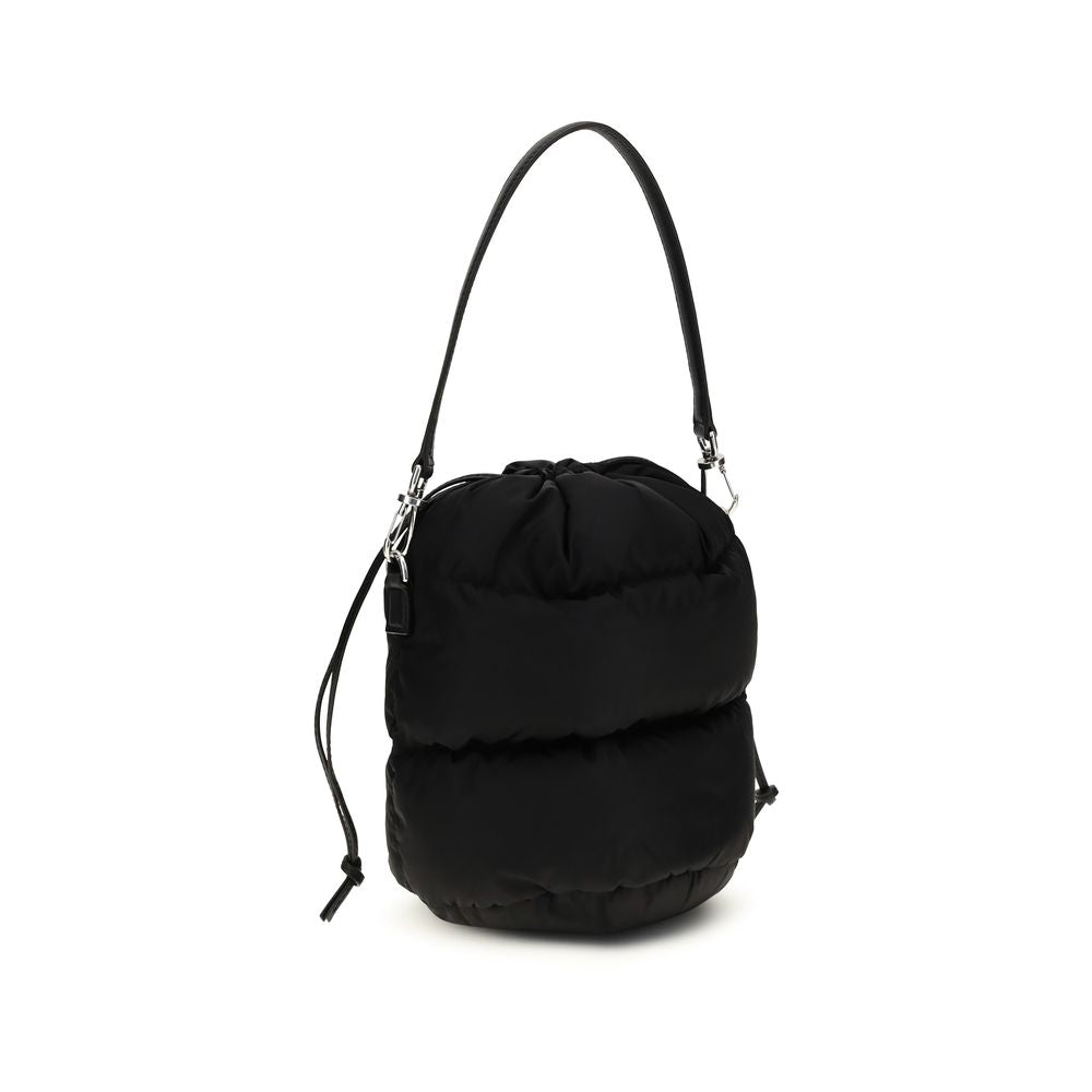 Black Polyamide Backet Bag