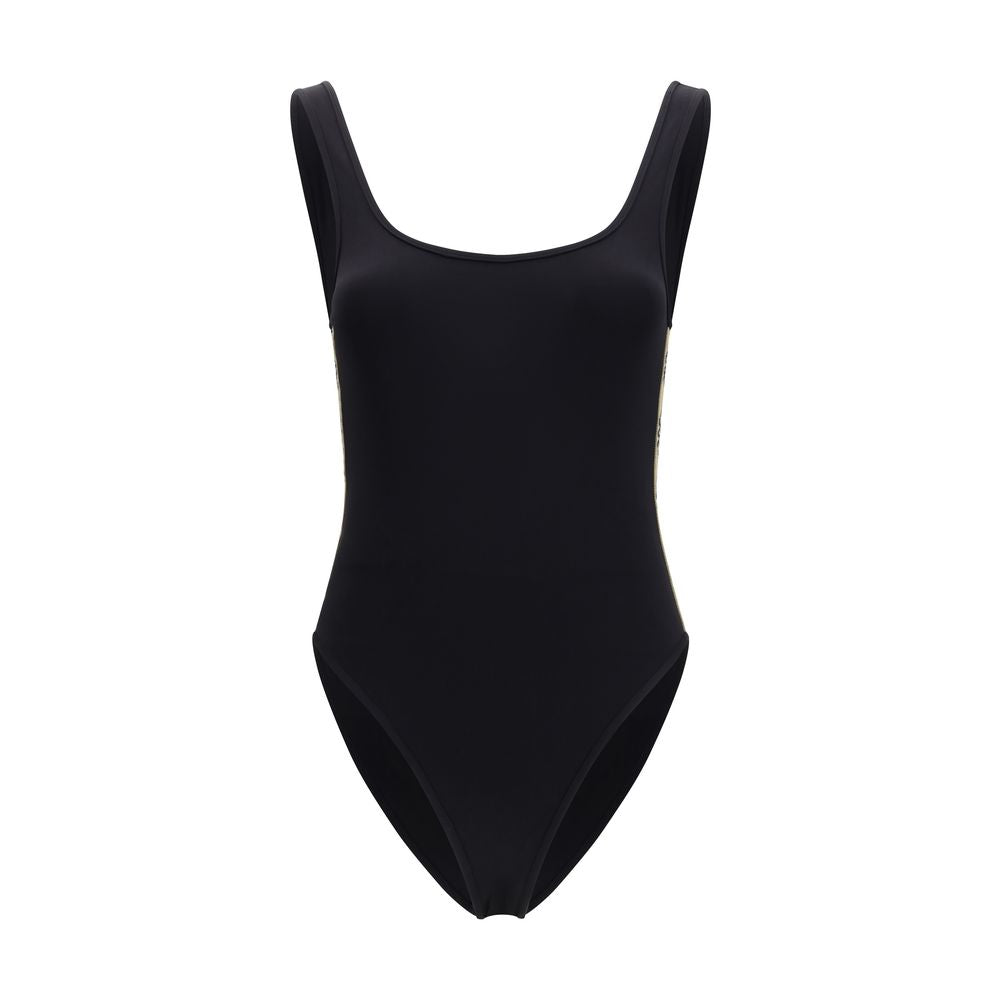 Black Polyamide One-Piece Swimsuit