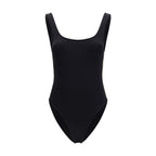 Black Polyamide One-Piece Swimsuit