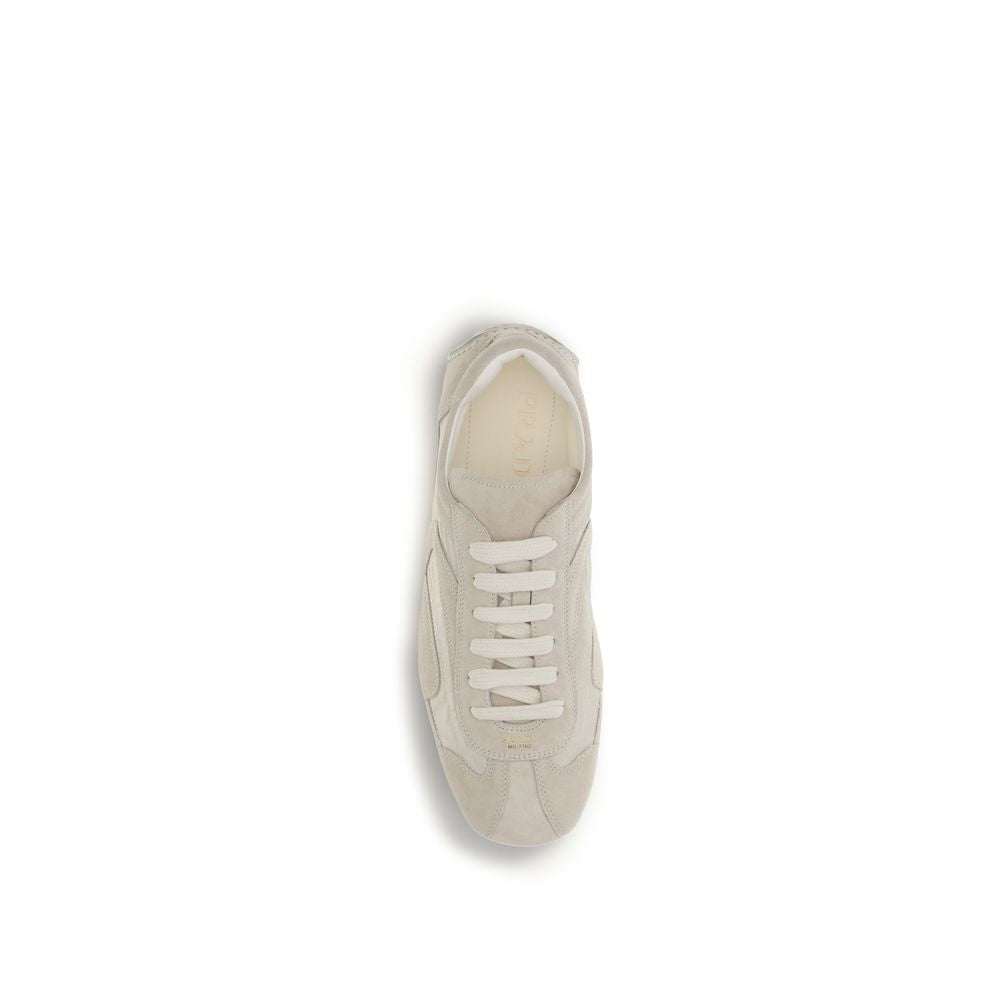 Beige Calf Leather Bos Taurus Sneakers