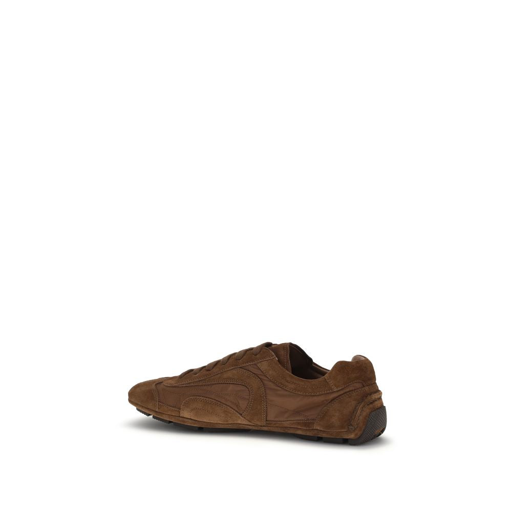 Brown Calf Leather Bos Taurus Low Top Sneakers