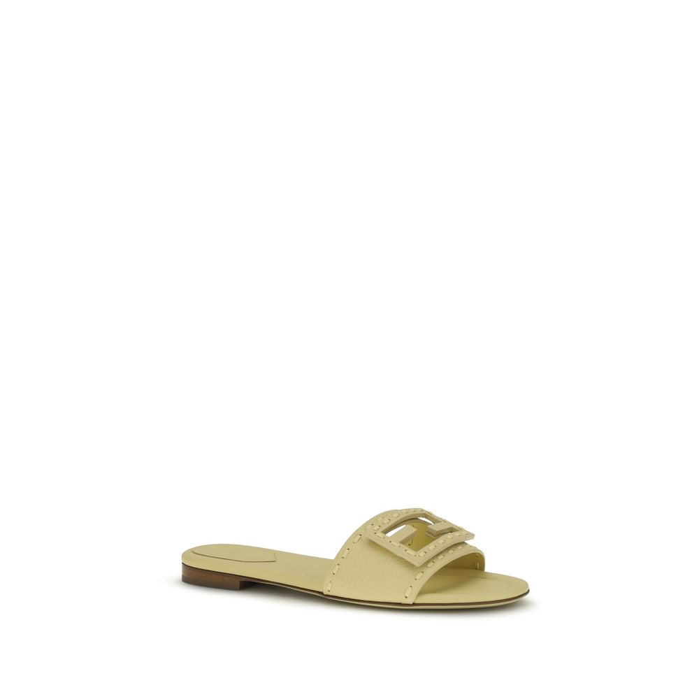 Beige Calf Leather Bos Taurus Sandals