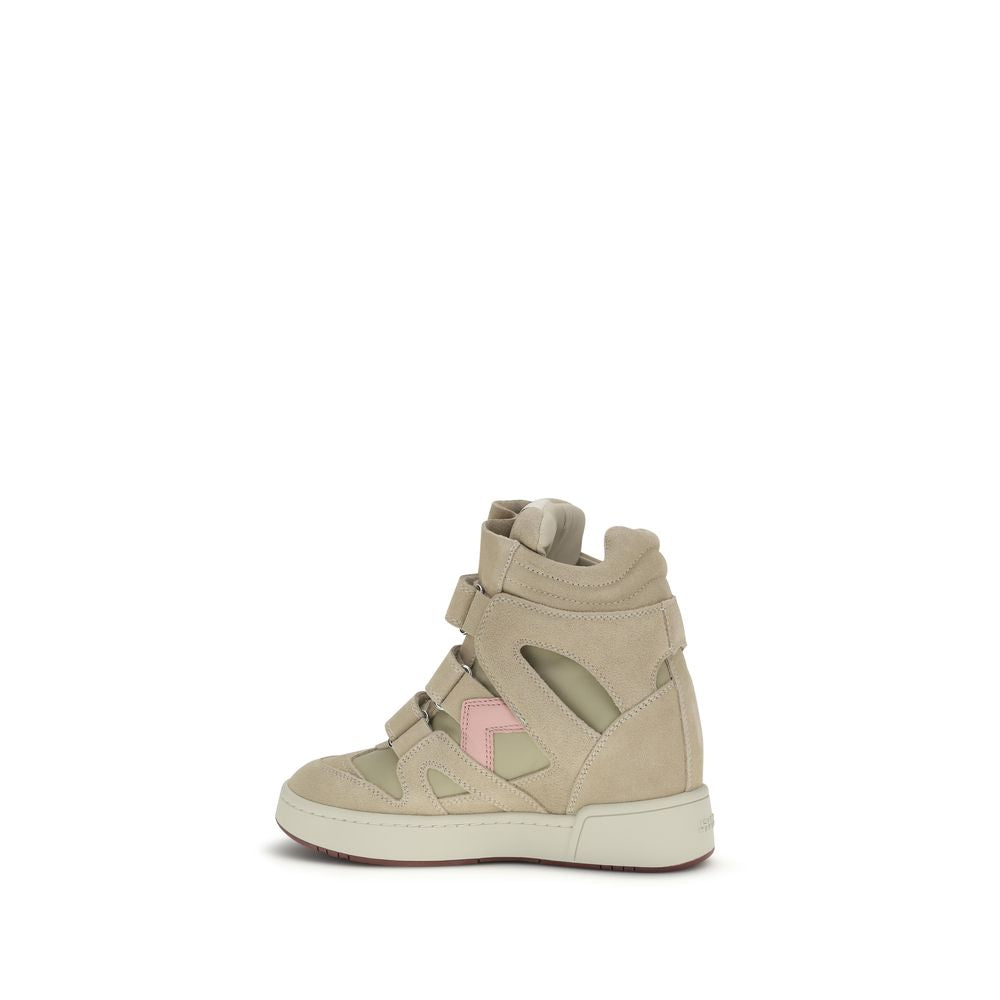 Beige Calf Leather Bos Taurus Chunky Sneakers
