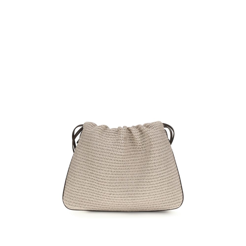 Beige Cotton Handbag