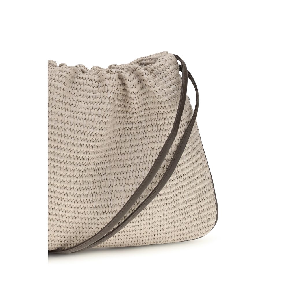 Beige Cotton Handbag