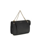 Black Calf Leather Bos Taurus Clutch Bag
