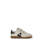 Beige Calf Leather Bos Taurus Low Top Sneakers