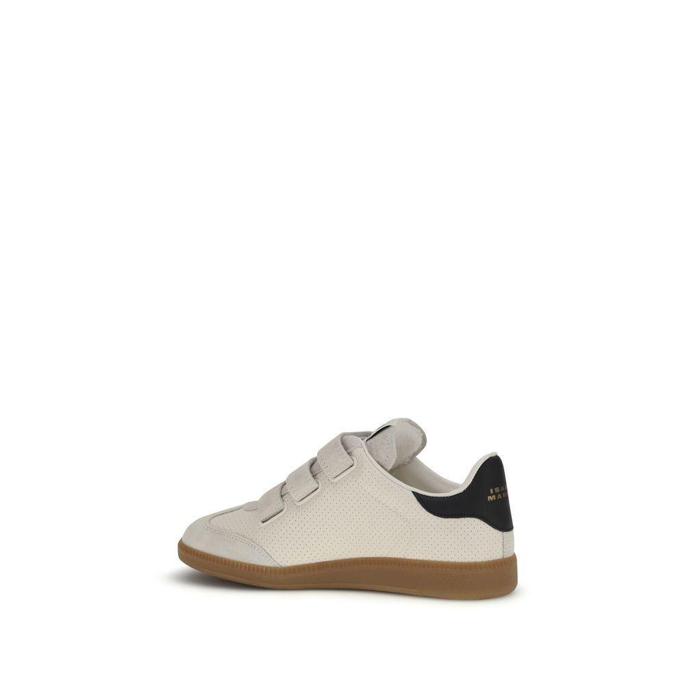 Beige Calf Leather Bos Taurus Low Top Sneakers