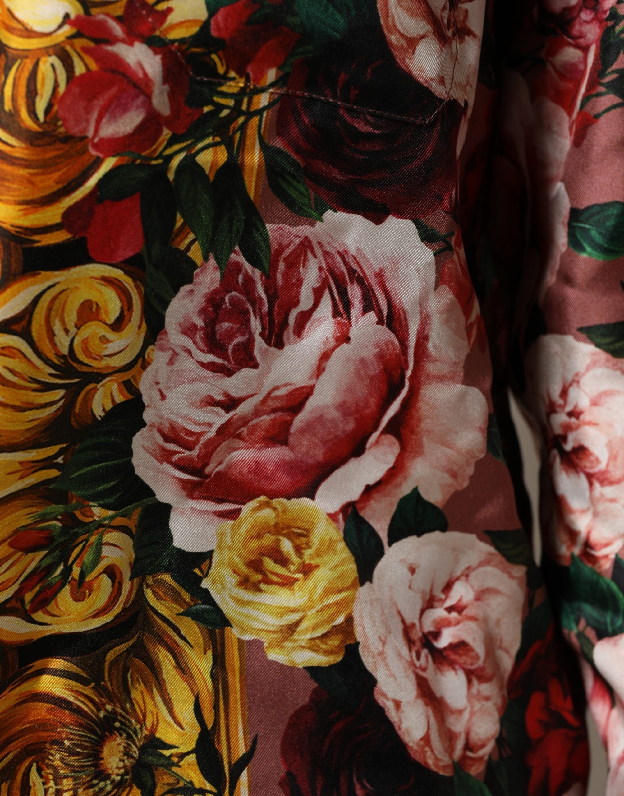 Multicolor Floral Long Sleeves Button Down Shirt Top