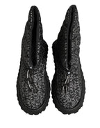 Black Logo Print Lace Up Snow Boots Shoes