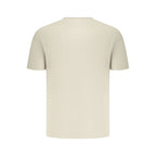 Beige Cotton Men T-Shirt