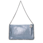 Light Blue Leather Shoulder Bag