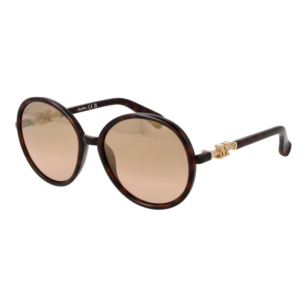 Brown Stainless Steel Sunglasses