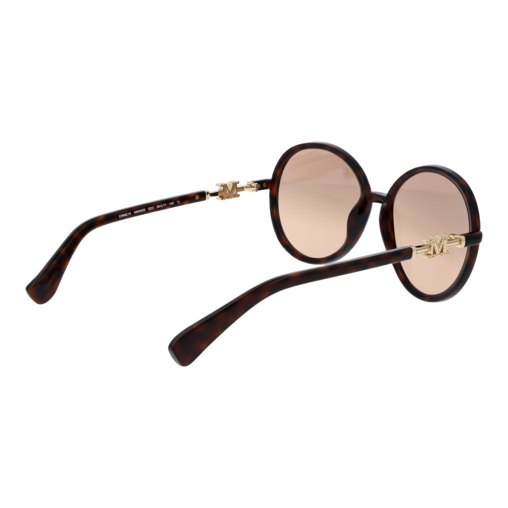 Brown Stainless Steel Sunglasses